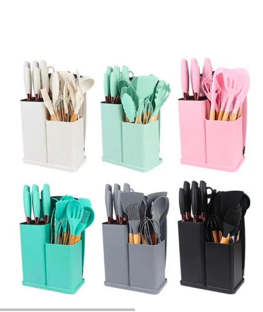 19pcs Silicone Spoon Set